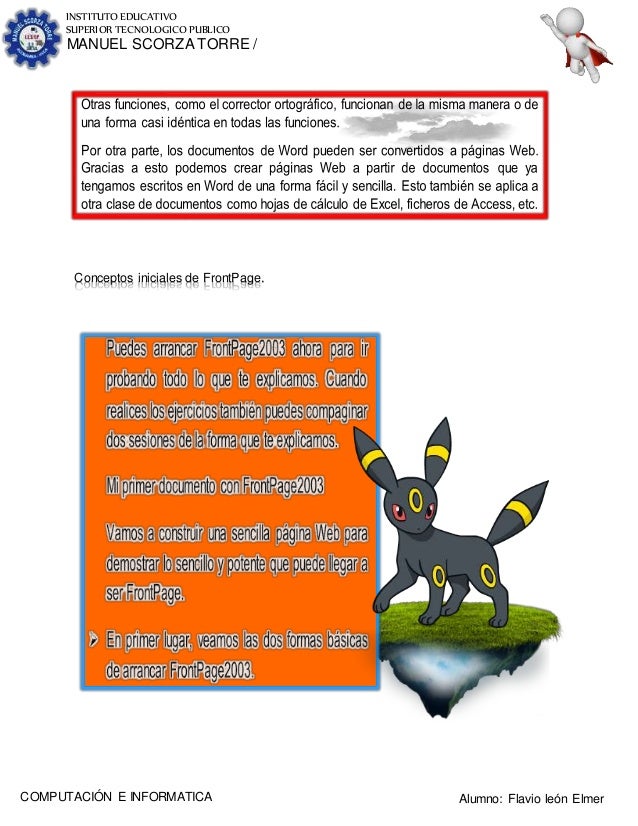 manuel frontpage 2003 manuel frontpage 2003